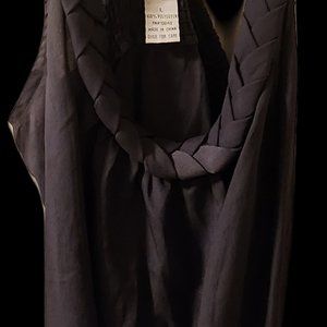 Pinky Sleeveless Gray Polyester Tanktop L